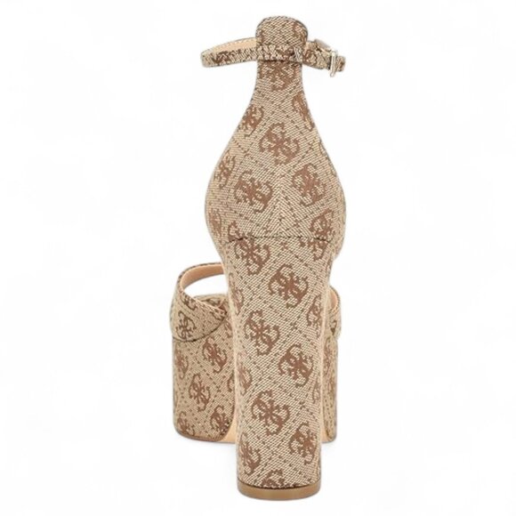 GUESS Womens Pink Logo Padded 1-1/2 Platform Adjustable Ankle Strap Clives Open - Picture 5 of 6